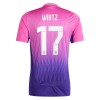 Camiseta de fútbol Alemania Wirtz 17 Segunda Equipación Euro 2024 - Hombre